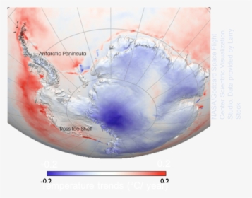 Antarctic Temperature Trend Map, HD Png Download, Transparent PNG