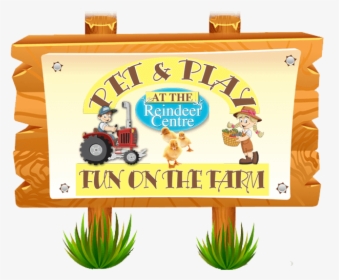 Fun On The Farm - Wooden Sign Post Clipart, HD Png Download, Transparent PNG
