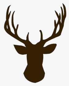 Foot Clipart Reindeer - Deer Head Clipart Black And White, HD Png Download, Transparent PNG