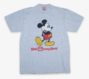 Gray Walt Disney Mickey Mouse Shirt, HD Png Download, Transparent PNG