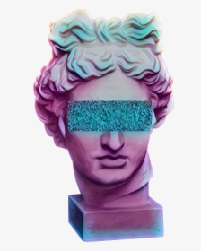 #greece #pastel #statue #head #tumblr #vaporwave #freetoedit - Bust, HD Png Download, Transparent PNG