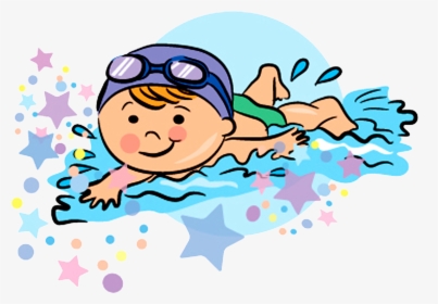 Drawing Clip Art Transprent - Swimming Cartoon Png, Transparent Png, Transparent PNG