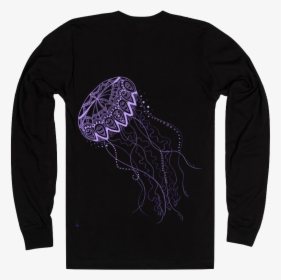 Jellyfish Longsleeve Shirt Zentangle Art - Jellyfish, HD Png Download, Transparent PNG