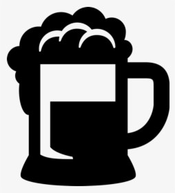 Beer Mug With Froth Rubber Stamp - Copo De Cerveja Preto Png, Transparent Png, Transparent PNG