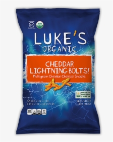 Clouds Cheddar Lightning Bolts - Luke's Organic Chips, HD Png Download, Transparent PNG