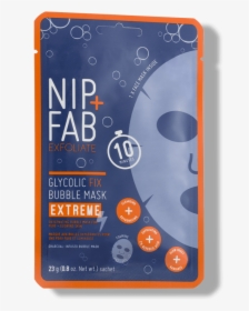 Glycolic Fix Bubble Mask Extreme Nip Fab - Nip Fab Glycolic Fix Extreme Bubble Mask, HD Png Download, Transparent PNG