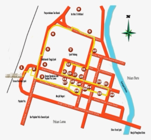 Ipoh Heritage Trail Map, HD Png Download, Transparent PNG