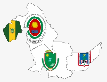 Flag Map Of Provinces Of Ucayali - Municipalidad De Coronel Portillo, HD Png Download, Transparent PNG