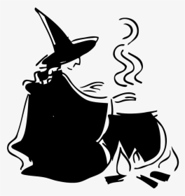 Scary Witch Halloween Cauldron Witchcraft Clip Art - Witch Cauldron, HD Png Download, Transparent PNG