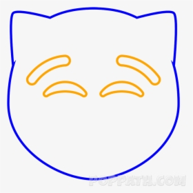 Emoji Cat Coloring Pages, HD Png Download, Transparent PNG
