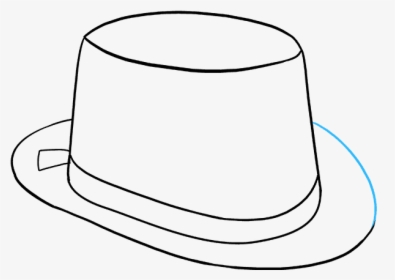How To Draw Top Hat - Line Art, HD Png Download, Transparent PNG