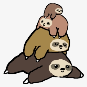 Draw So Cute Sloth - Cartoon Sloth Png, Transparent Png, Transparent PNG