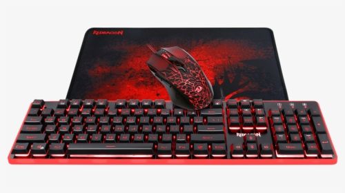 Redragon S107 Gaming Keyboard, Mouse, Mouse Pad, Mechanical - Redragon Dyaus Gaming Keyboard, HD Png Download, Transparent PNG