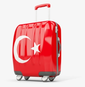 Suitcase With Flag - Suitcase And Flag Icon, HD Png Download, Transparent PNG
