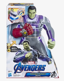 Power Punch Hulk 10” Action Figure With Sound Fx - Avengers Endgame Power Punch Hulk, HD Png Download, Transparent PNG
