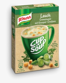 Knorr Cup A Soup Leek Cremesuppe Croutons - Knorr, HD Png Download, Transparent PNG