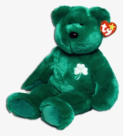 Ty Beanie Buddies Erin The Bear Teddy Bear Stuffed - Transparent Green Teddy Bear, HD Png Download, Transparent PNG