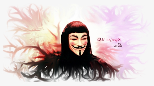 [art] Guy Fawkes Banner - V For Vendetta, HD Png Download, Transparent PNG