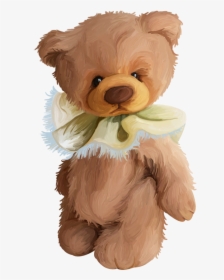 B *✿*dreams Of Paris - Stuffed Bear Cute Teddy Bear Drawing, HD Png Download, Transparent PNG
