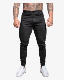 Adonis Muscle Fit Jeans Black Non Ripped - Muscle Fit Jeans Mens, HD Png Download, Transparent PNG