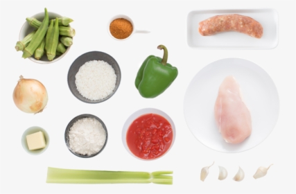 Chicken Gumbo With Sausage And Okra - Fast Food, HD Png Download, Transparent PNG