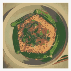 Okra Shrimp Noodle - Noodle, HD Png Download, Transparent PNG