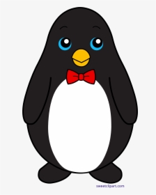Transparent Ties Clipart - Cartoon Penguin With Bow Tie, HD Png Download, Transparent PNG