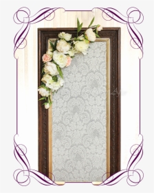 Silk Faux Flowers Table Centrepiece And Sign Or Arbor - Basket For Flower Girl Wedding, HD Png Download, Transparent PNG