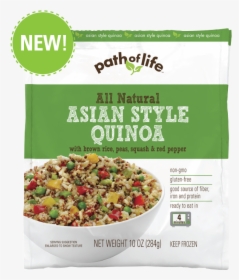 Asian Style Quinoa With Brown Rice, Peas, Squash & - Path Of Life Asian Style Quinoa, HD Png Download, Transparent PNG