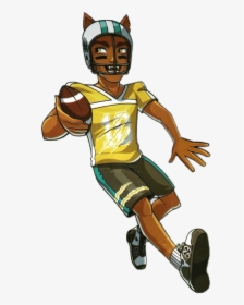 Clawd Wolf Playing American Football - Clawdeen Wolf Y Clawd Wolf, HD Png Download, Transparent PNG