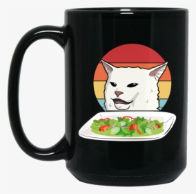 Angry Women Yelling At Confused Cat At Dinner Table, HD Png Download, Transparent PNG
