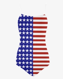 Usa Patriotic Stars & Stripes Strap Swimsuit - Flag Of The United States, HD Png Download, Transparent PNG