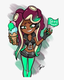 Marina On Groove - Cartoon, HD Png Download, Transparent PNG