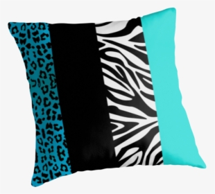 Aqua Blue Zebra And Leopard Animal Print Stripes - Tela De Leopardo Roja Comprar, HD Png Download, Transparent PNG