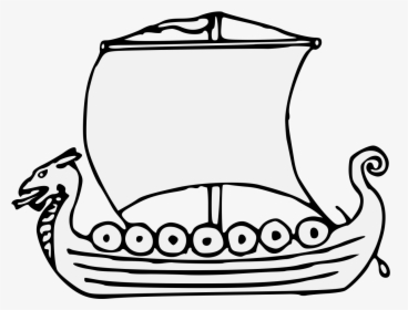 Heraldic Viking Boat Png, Transparent Png, Transparent PNG