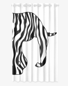 Zebraphant Elephant With Zebra Stripes Black White - Zebra, HD Png Download, Transparent PNG
