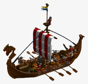 Lego Viking Longboat Moc Instructions Pdf, Ldd And - Lego Viking Ship Moc, HD Png Download, Transparent PNG