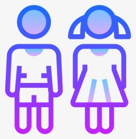 There Is A Simplified Drawing Of Two People Holding - Icon Png Homem E Mulher, Transparent Png, Transparent PNG