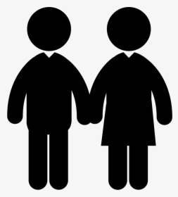 Homosexual Couple Of Two Men - Couple Holding Hands Icon, HD Png Download, Transparent PNG