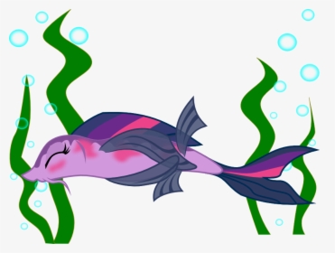 Fish And Seaweed Clipart Clipart Library Download - Twilight Sparkle Eyes Closed, HD Png Download, Transparent PNG