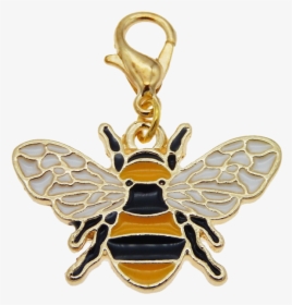 Bee Charm Gold Clasp Beehive Shoppe, HD Png Download, Transparent PNG