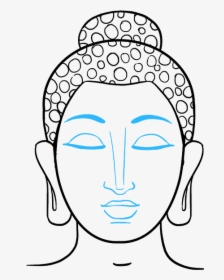 How To Draw Buddha - Simple Drawing Of Buddha, HD Png Download, Transparent PNG