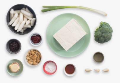 Spicy Korean Rice Cakes With Broccoli, Tofu & Cashews - Broccoli, HD Png Download, Transparent PNG