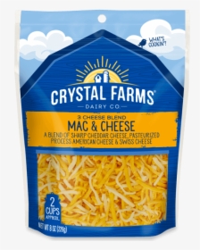 Crystal Farms Shredded Red Fat Cheddar Cheese, HD Png Download, Transparent PNG
