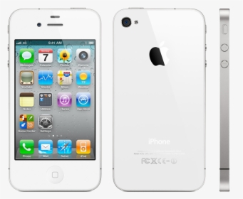 Iphone 4s White View - Iphone 5 White Front, HD Png Download, Transparent PNG