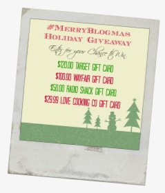#merryblogmas Giveaway - Christmas Tree, HD Png Download, Transparent PNG