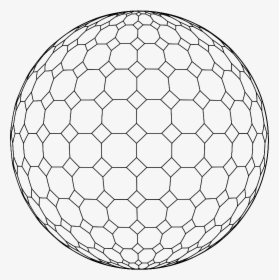 Octagonal Geometric Sphere Wireframe - Octagonal Sphere, HD Png Download, Transparent PNG