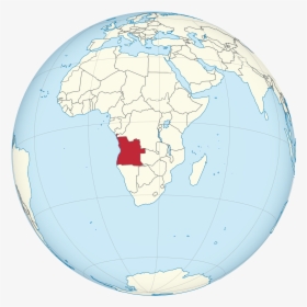 Localização De Angola No Mapa - Qatar On The Globe, HD Png Download, Transparent PNG
