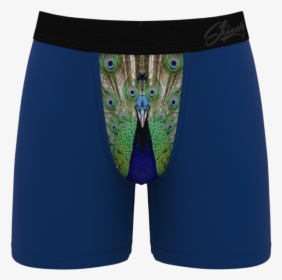 Blue Peacock Pattern Ball Hammock Boxer Brief - Board Short, HD Png Download, Transparent PNG