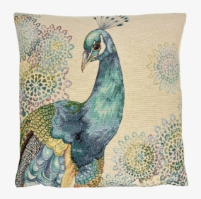 Cushion Cover Proud Peacock - Textile, HD Png Download, Transparent PNG